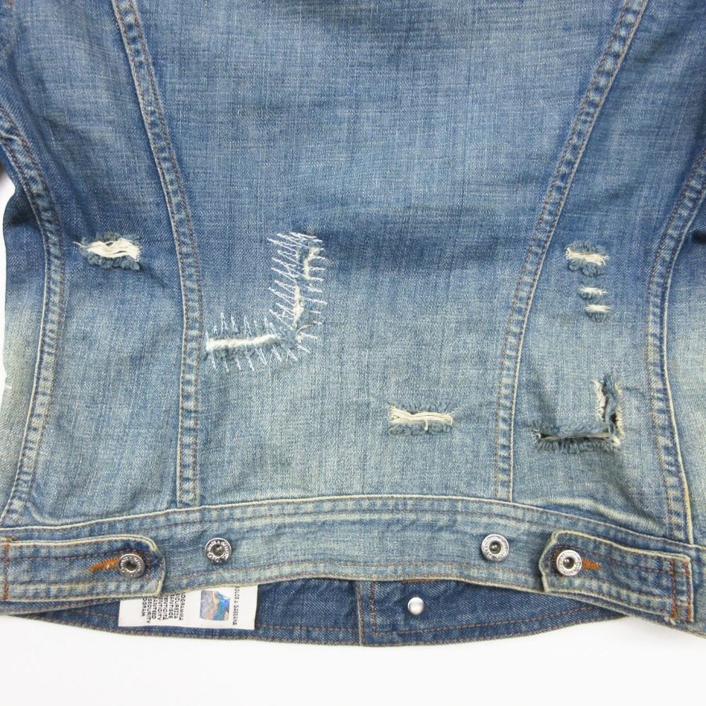Dolce & Gabbana D&G Jacket Denim Distressed Gradient Short Length Cropped — view 9