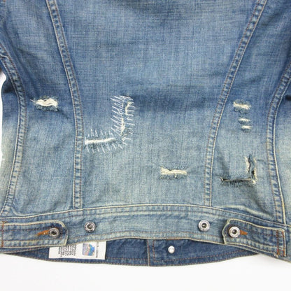 Dolce & Gabbana D&G Jacket Denim Distressed Gradient Short Length Cropped — view 9