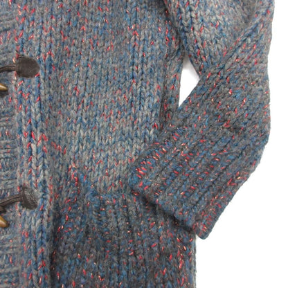 Dolce & Gabbana D&G Duffle Coat Sheep Fur Hooded Mohair Blend Knit Plaid Lining — view 6