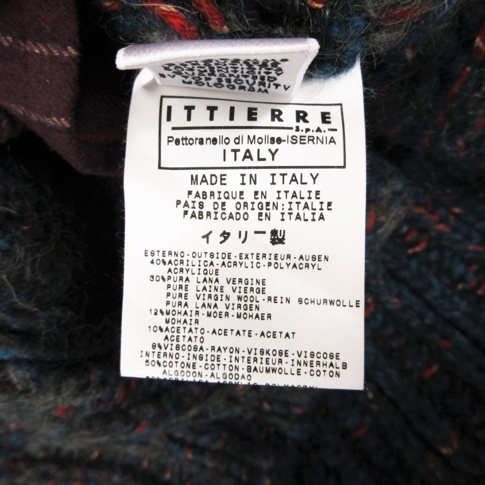 Dolce & Gabbana D&G Duffle Coat Sheep Fur Hooded Mohair Blend Knit Plaid Lining — view 4