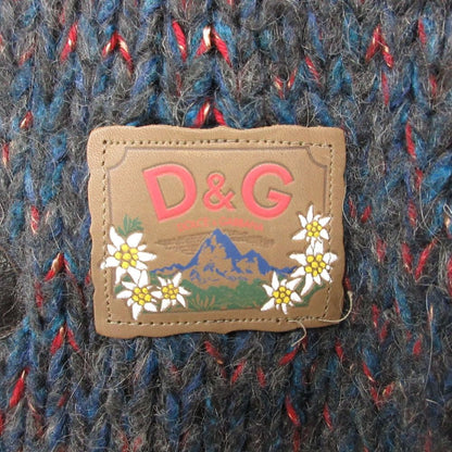 Dolce & Gabbana D&G Duffle Coat Sheep Fur Hooded Mohair Blend Knit Plaid Lining — view 7