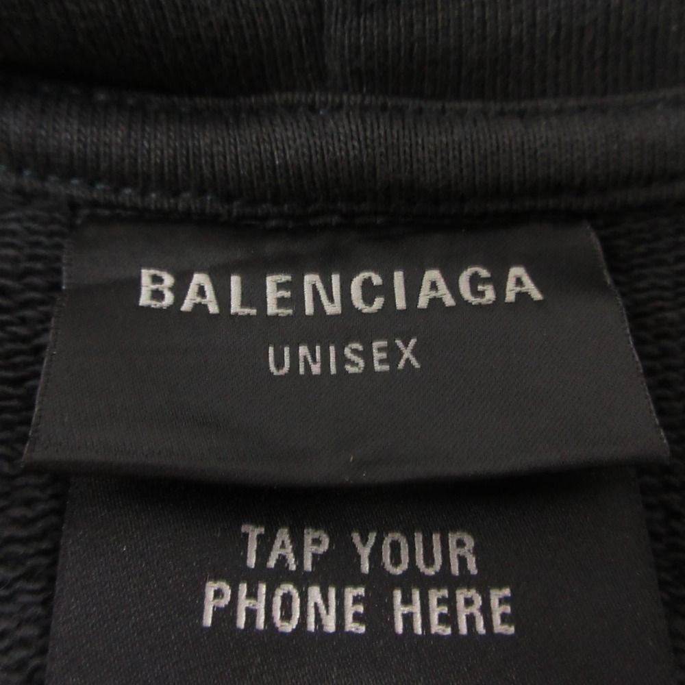 Balenciaga Hoodie Ebay Logo Zip Up Hooded Gray — view 7