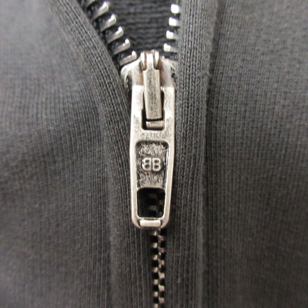 Balenciaga Hoodie Ebay Logo Zip Up Hooded Gray — view 9