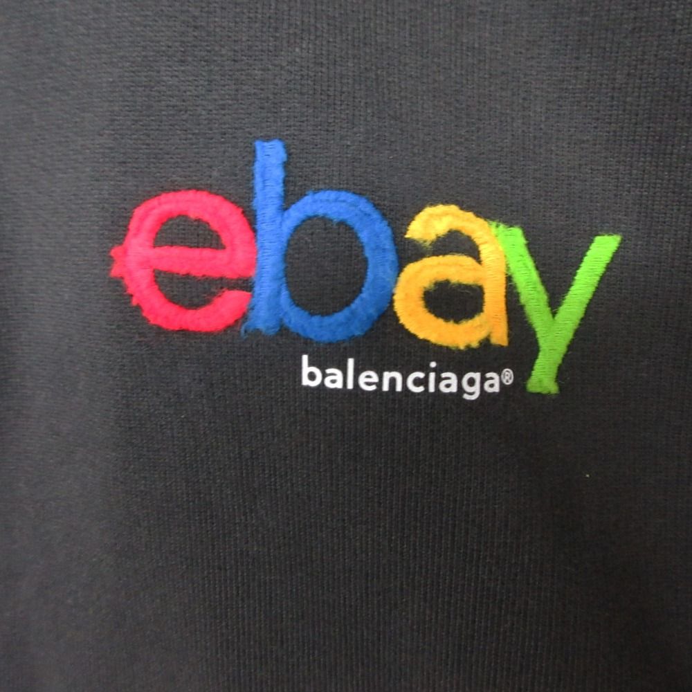 Balenciaga Hoodie Ebay Logo Zip Up Hooded Gray — view 4