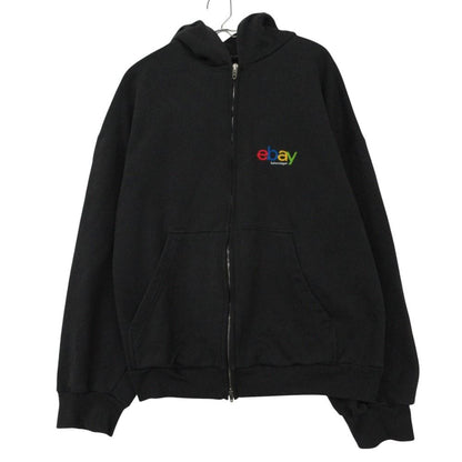 Balenciaga Hoodie Ebay Logo Zip Up Hooded Gray