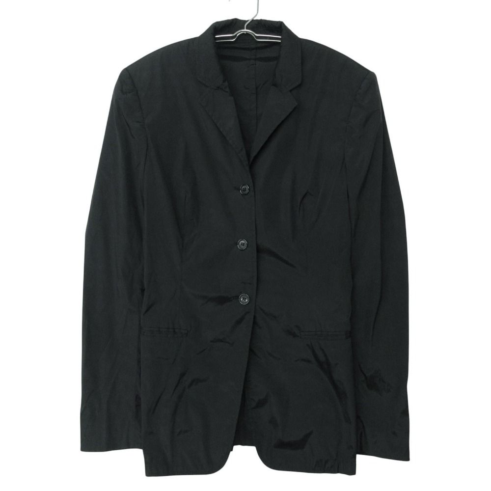 Prada Tailored Jacket Slim 3 Button Nylon Black