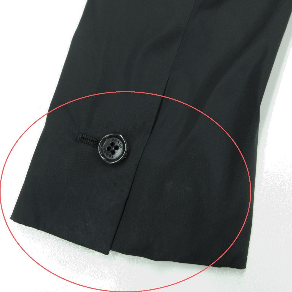 Prada Tailored Jacket Slim 3 Button Nylon Black — view 8