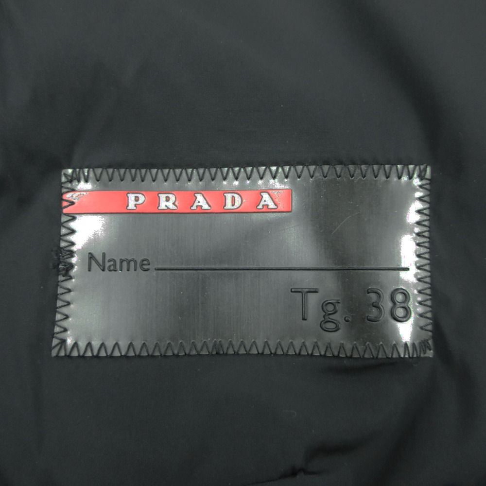 Prada Tailored Jacket Slim 3 Button Nylon Black — view 4