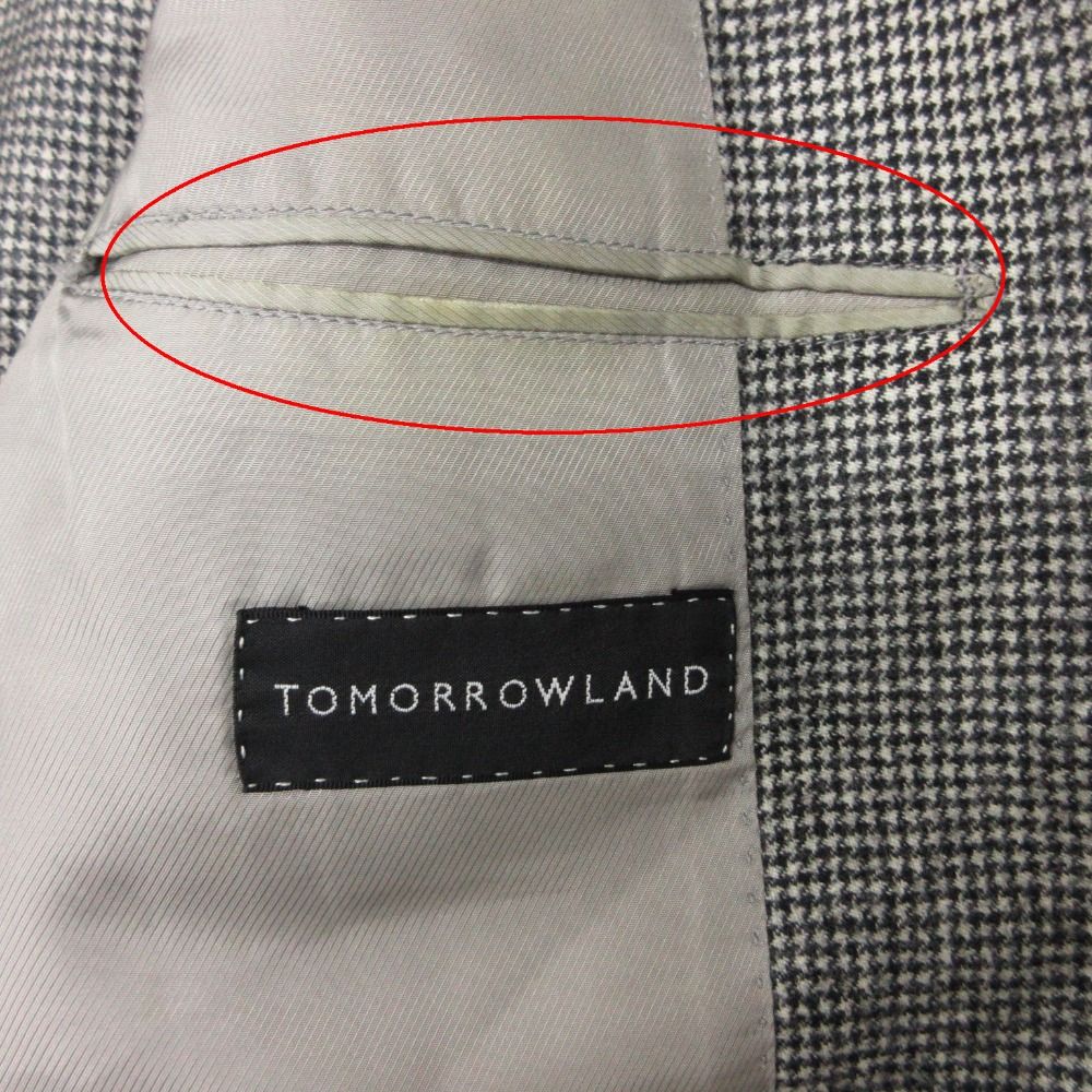 Loro Piana Tomorrowland Tailored Jacket Houndstooth Wool Cashmere Blend Fabric — view 4