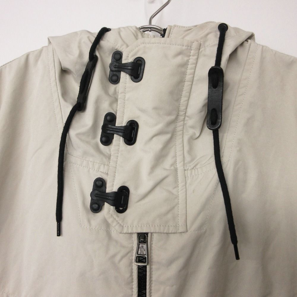 Moncler Jacket Patrice Hooded Zip Up Toggle Button Botanical Pattern Lining — view 3