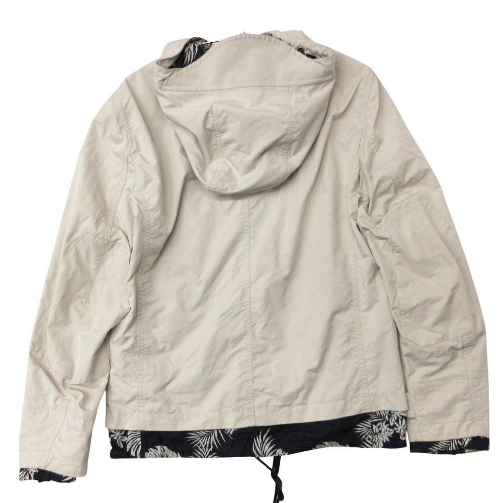 Moncler Jacket Patrice Hooded Zip Up Toggle Button Botanical Pattern Lining — view 2