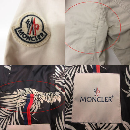 Moncler Jacket Patrice Hooded Zip Up Toggle Button Botanical Pattern Lining — view 9