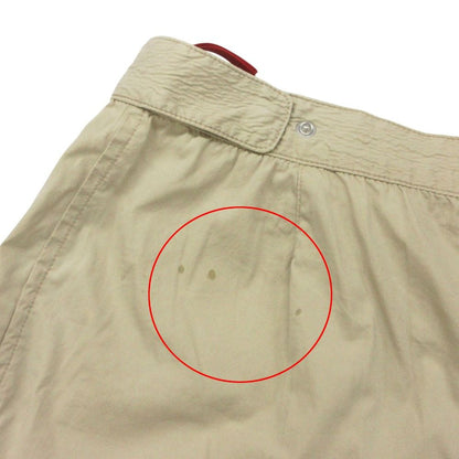 Prada Sports Pants Rubber Logo Cotton Half Beige — view 7