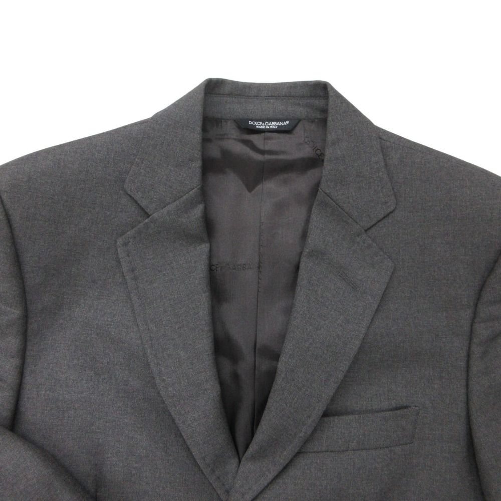 Dolce & Gabbana Suit Notch Lapel Side Vent Set Gray — view 9