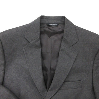 Dolce & Gabbana Suit Notch Lapel Side Vent Set Gray — view 9