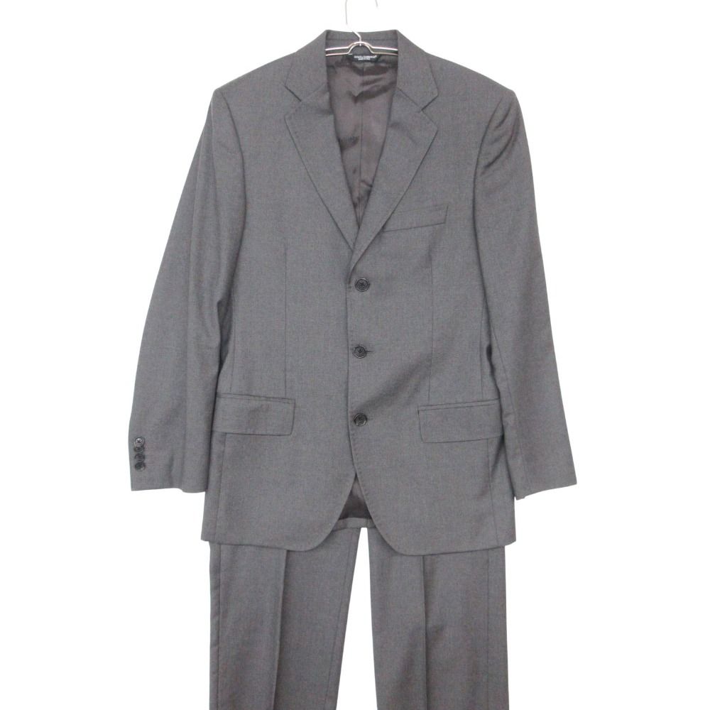 Dolce & Gabbana Suit Notch Lapel Side Vent Set Gray