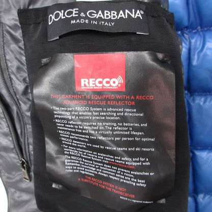 Dolce & Gabbana Jacket Ski Wear Hooded Down Blue — view 7