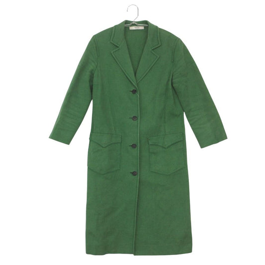 Prada Che Star Coat Cotton Linen Outer Jacket Green