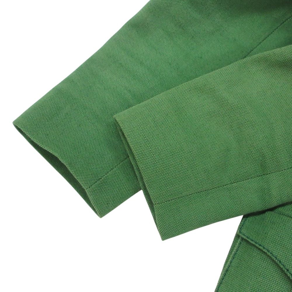 Prada Che Star Coat Cotton Linen Outer Jacket Green — view 5