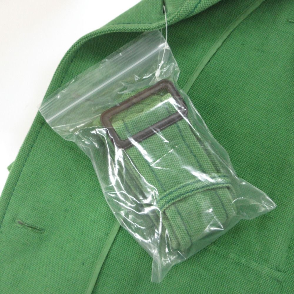 Prada Che Star Coat Cotton Linen Outer Jacket Green — view 7