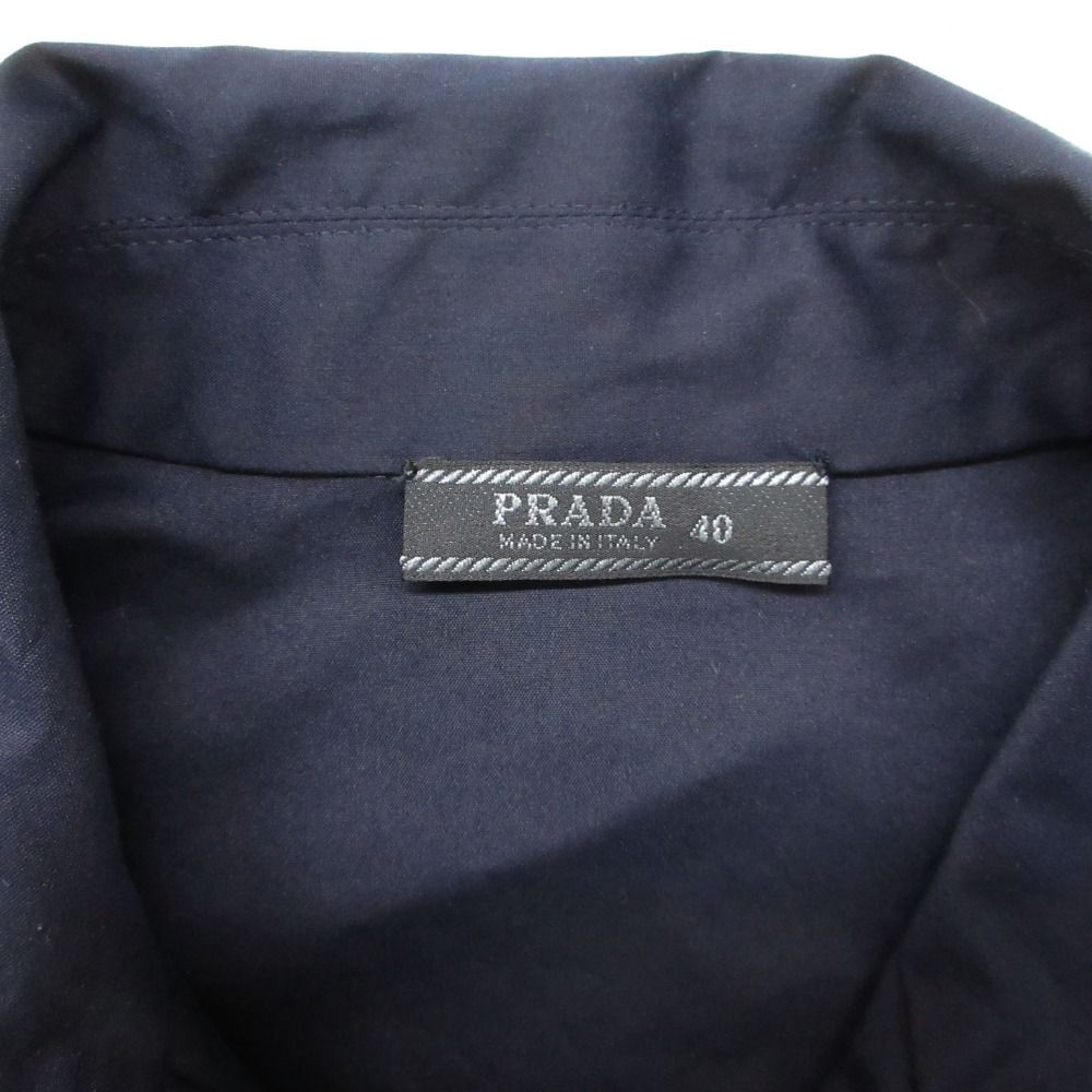 Prada Hoodie Zip Up Jacket Ivy Japan Vintage Navy — view 7