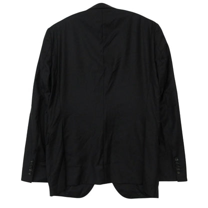 Loro Piana Hugo Boss Tailored Jacket Wool Blue Leather Single Black — view 2