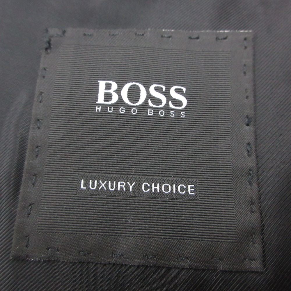 Loro Piana Hugo Boss Tailored Jacket Wool Blue Leather Single Black — view 5