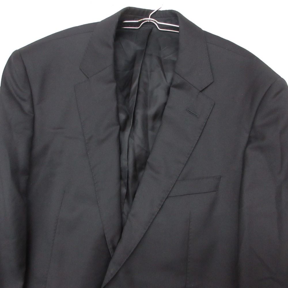 Loro Piana Hugo Boss Tailored Jacket Wool Blue Leather Single Black — view 3