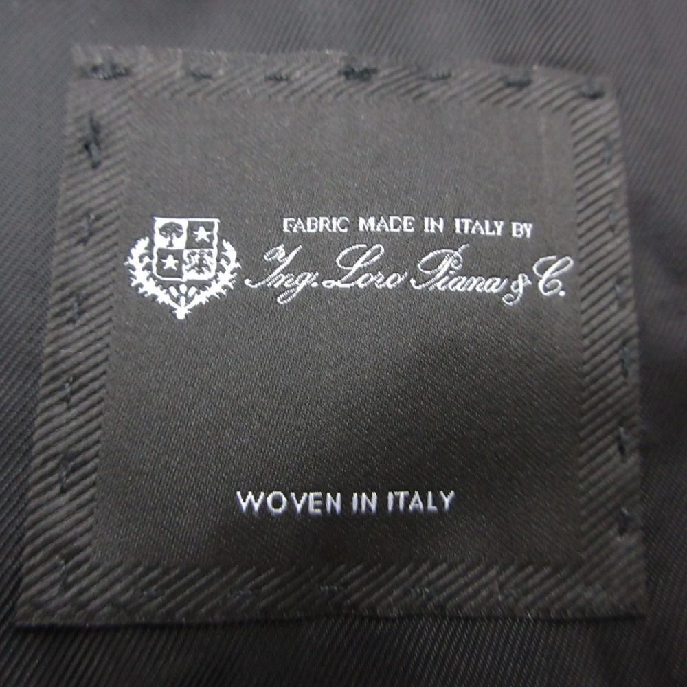 Loro Piana Hugo Boss Tailored Jacket Wool Blue Leather Single Black — view 6