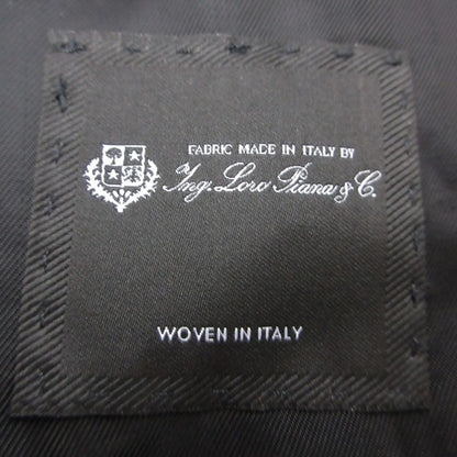 Loro Piana Hugo Boss Tailored Jacket Wool Blue Leather Single Black — view 6