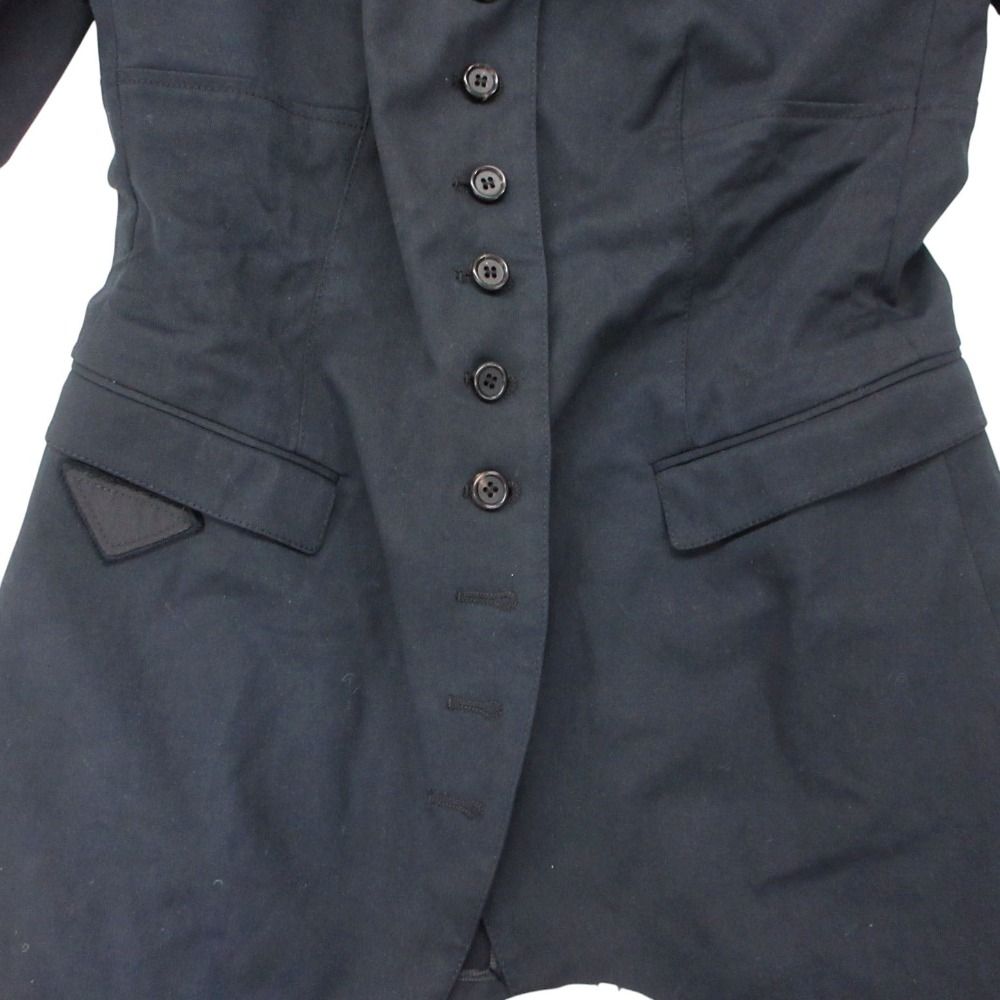 Prada Tailored Jacket Tight Stretch a Line Button — view 7