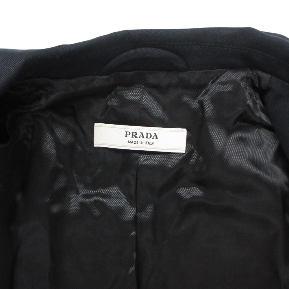 Prada Tailored Jacket Tight Stretch a Line Button — view 9