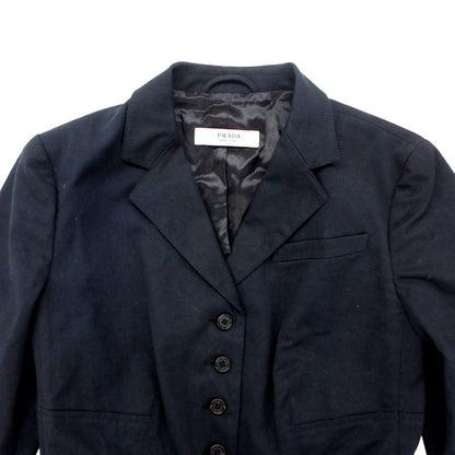 Prada Tailored Jacket Tight Stretch a Line Button — view 3