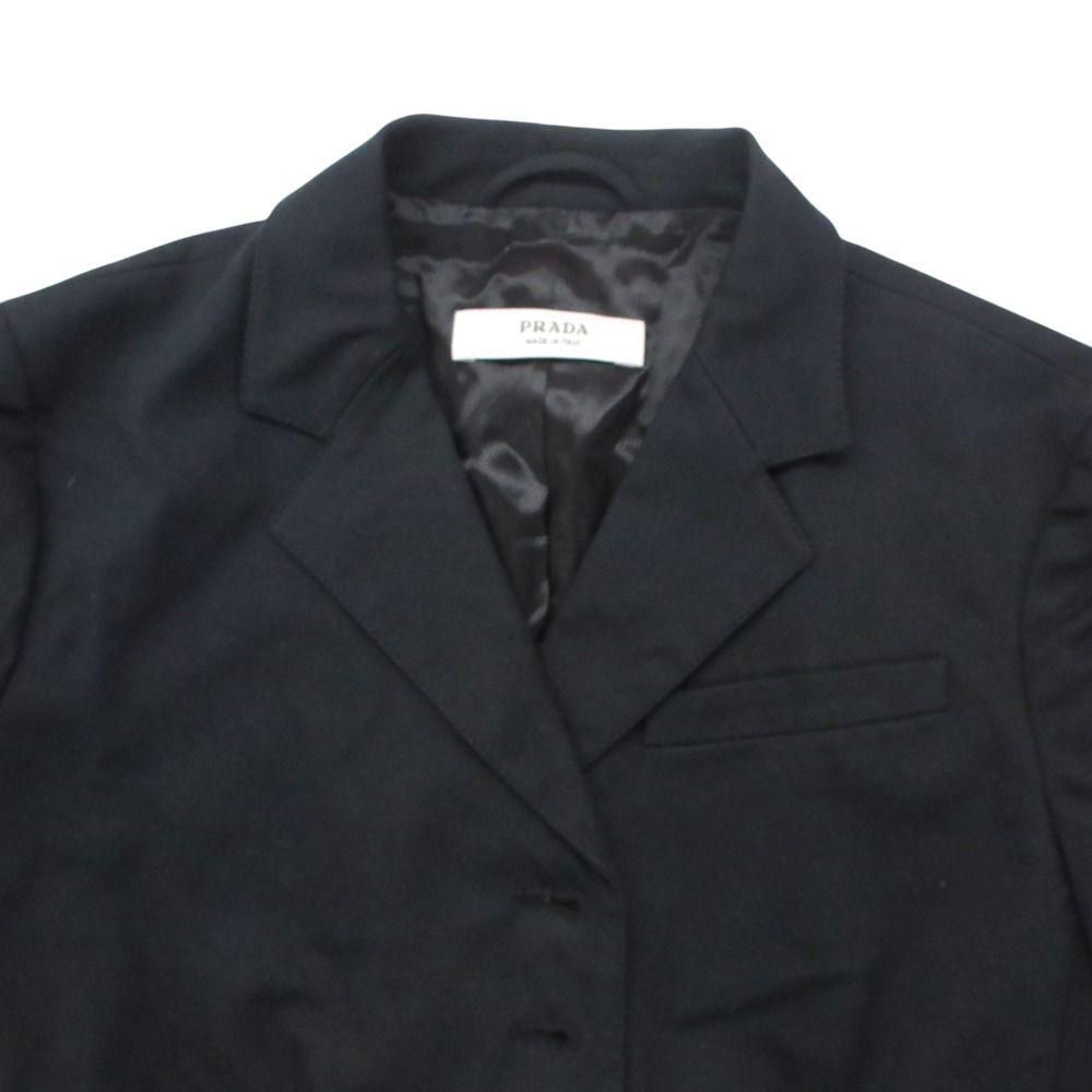 Prada Tailored Jacket Tight Stretch a Line Button — view 5