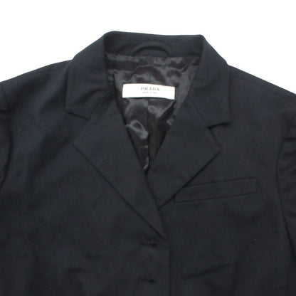 Prada Tailored Jacket Tight Stretch a Line Button — view 5