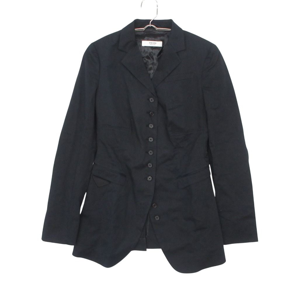Prada Tailored Jacket Tight Stretch a Line Button