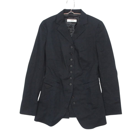 Prada Tailored Jacket Tight Stretch a Line Button