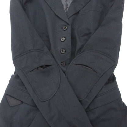 Prada Tailored Jacket Tight Stretch a Line Button — view 6