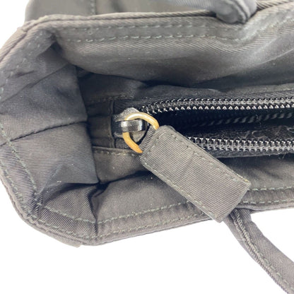 Prada Tessuto Black Silver Nylon 50 Tote Shoulder Bag — view 4