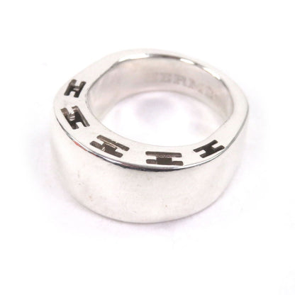Hermes Curarte Logo Ring Silver 50 Jp7 Recommended