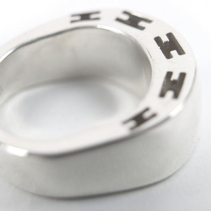 Hermes Curarte Logo Ring Silver 50 Jp7 Recommended — view 5