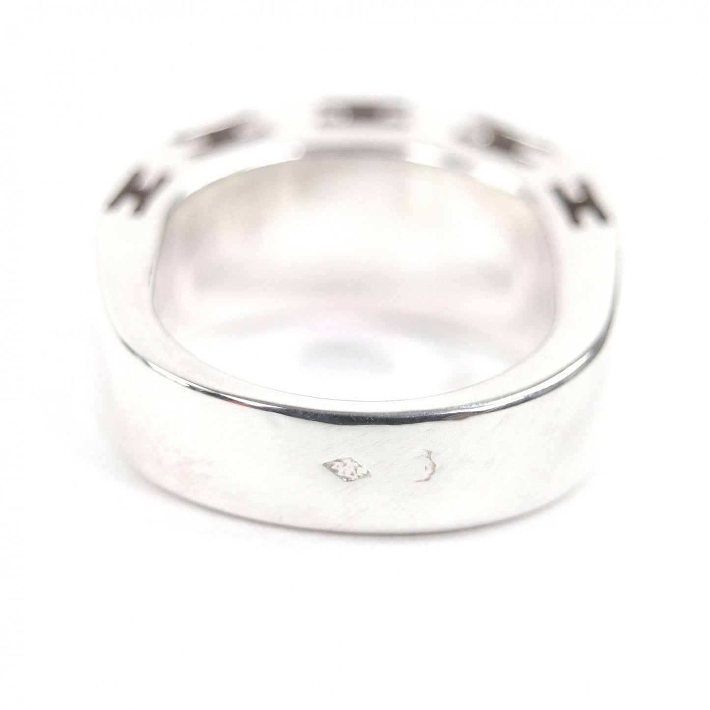 Hermes Curarte Logo Ring Silver 50 Jp7 Recommended — view 4