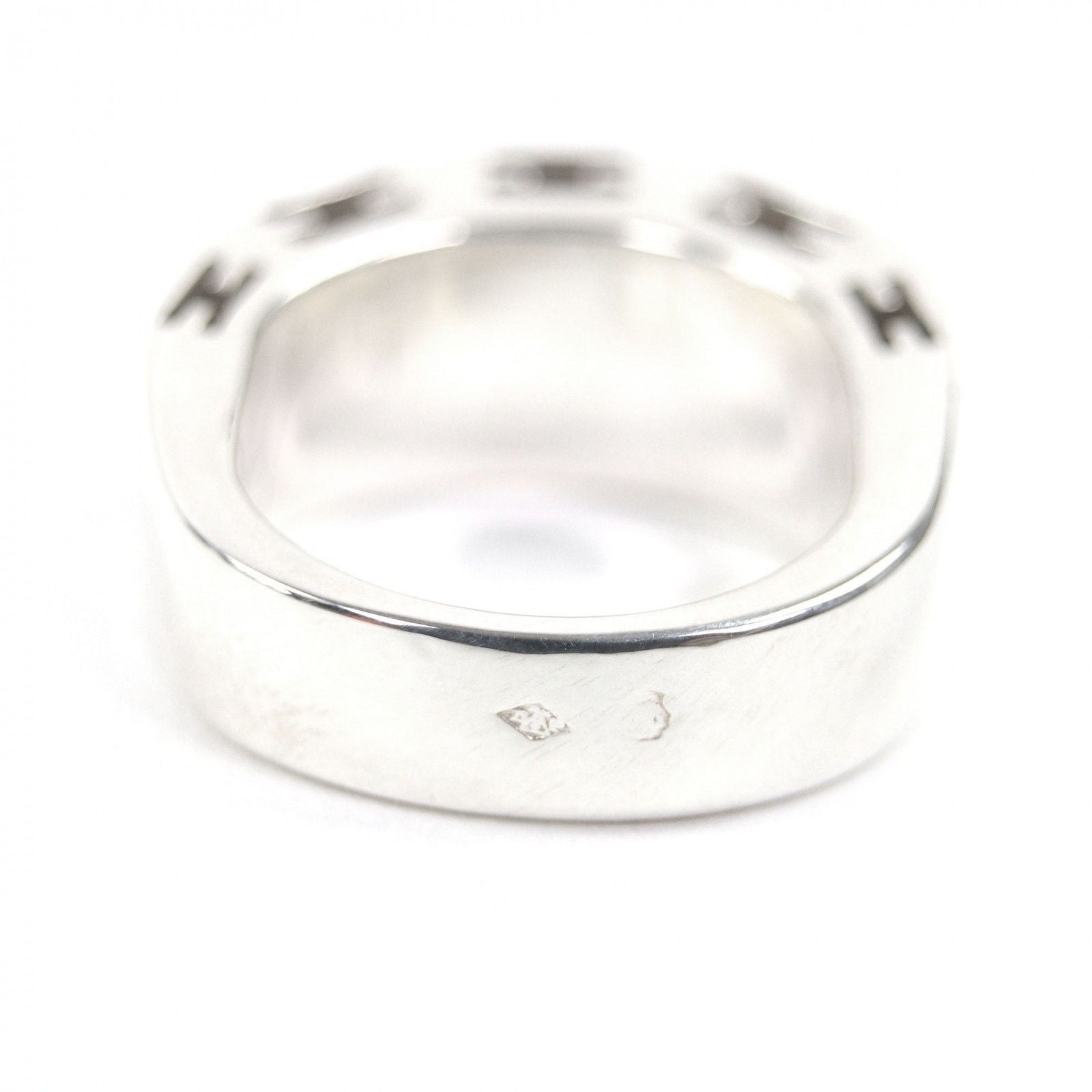 Hermes Curarte Logo Ring Silver 50 Jp7 Recommended — view 4