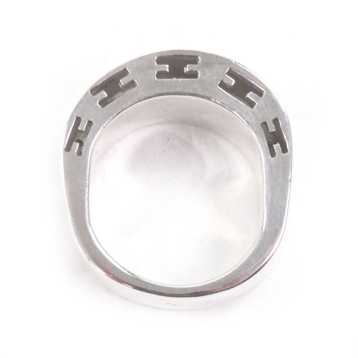 Hermes Curarte Logo Ring Silver 50 Jp7 Recommended — view 3