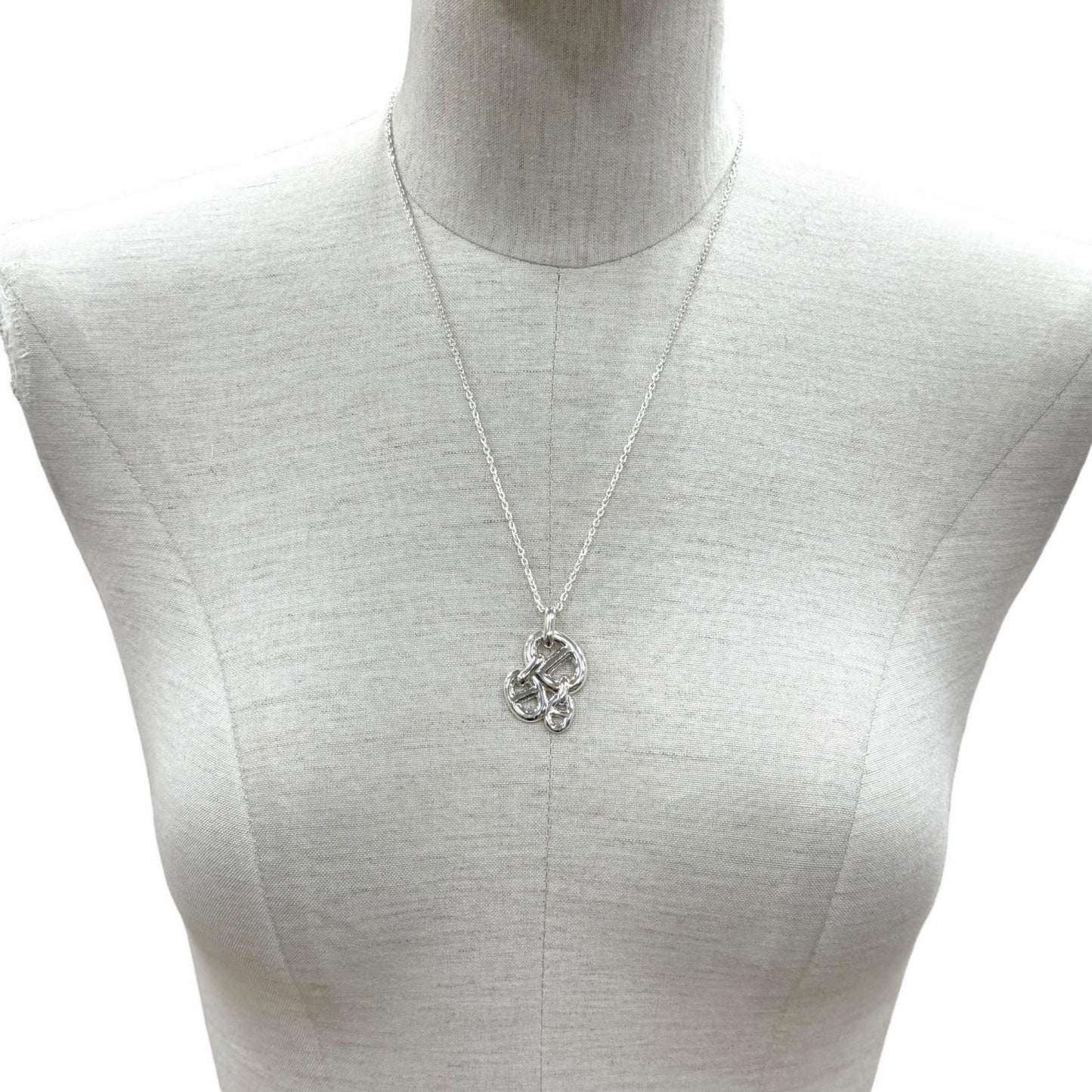 Hermes Chaine D'ancre PM 925 Necklace Pendant Silver — view 3