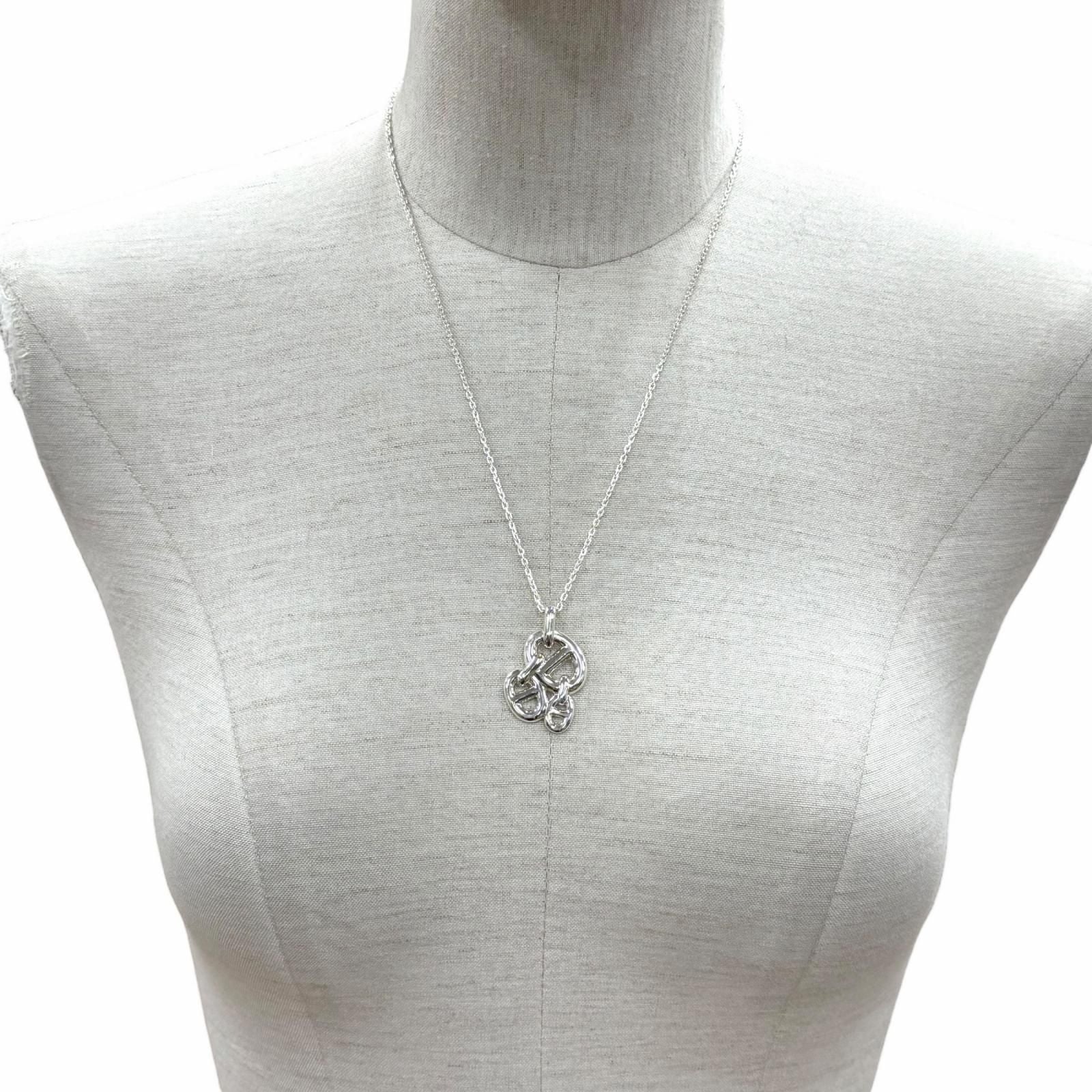 Hermes Chaine D'ancre PM 925 Necklace Pendant Silver — view 3