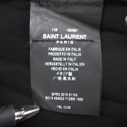 Saint Laurent Paris Blouse Lace Top Sleeveless Pullover Black Sweater — view 4