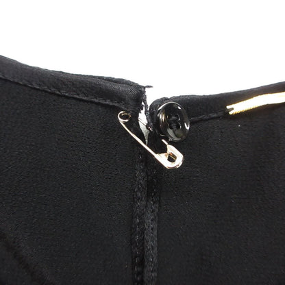 Saint Laurent Paris Blouse Lace Top Sleeveless Pullover Black Sweater — view 6