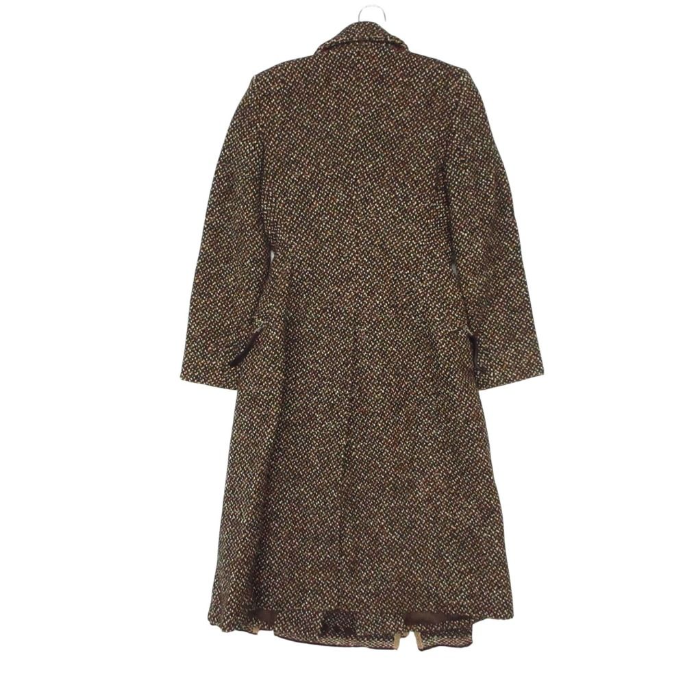 Prada Suit Tweed Coat Skirt Set Virgin Wool Brown 38 — view 2