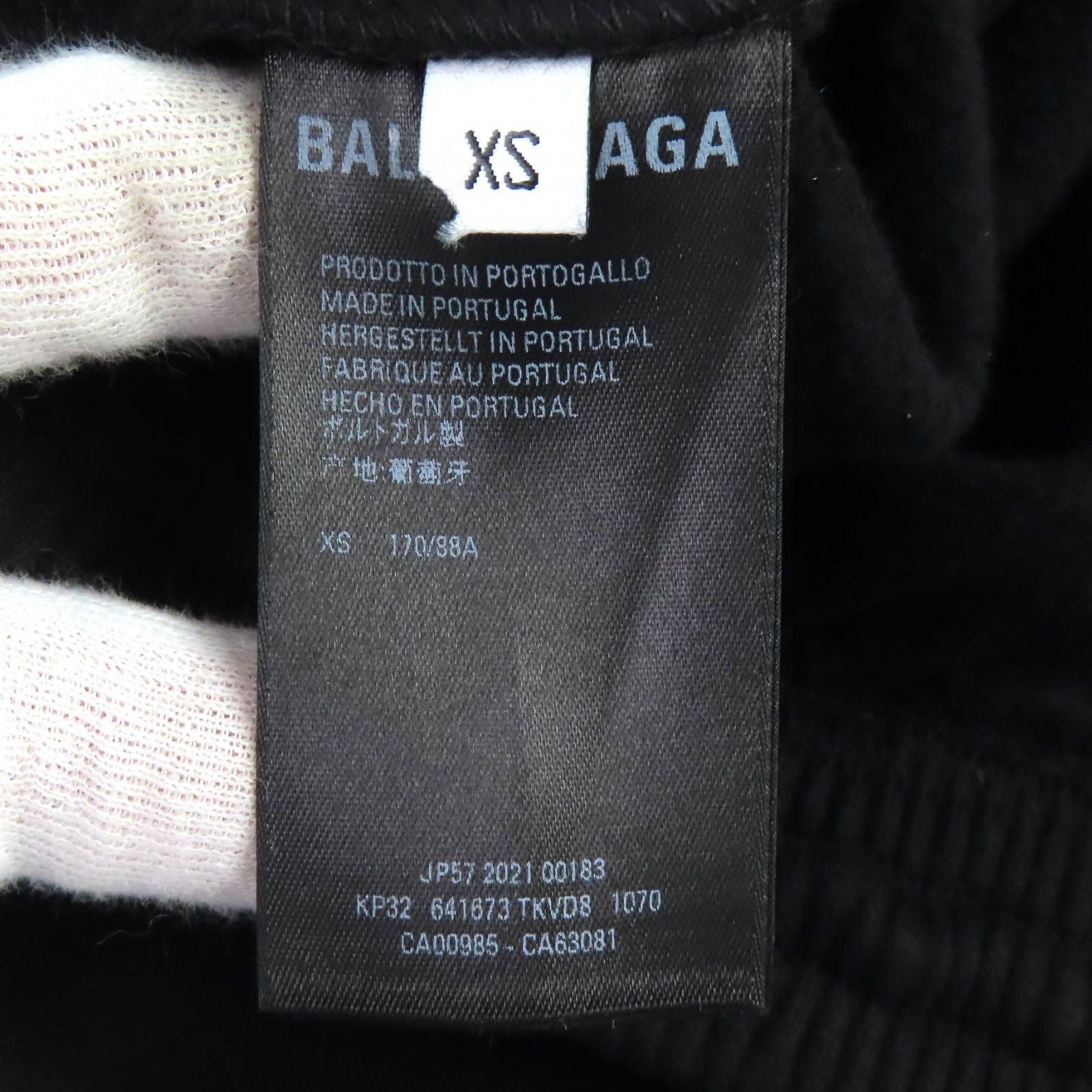 Balenciaga Cotton 100% Nasa Jogger Pants Sweatshirt Black XS — view 9